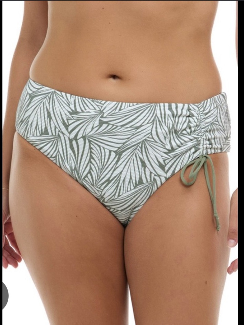Skye Swimwear | Cinched Alessia Bikini Bottom in Biomes